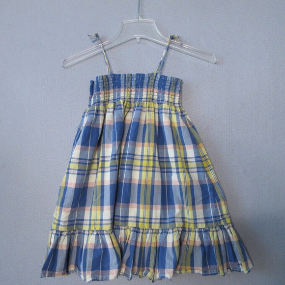 Polo Ralph Lauren Girls Plaid Tartan Smocked Dress - Picture 2 of 14